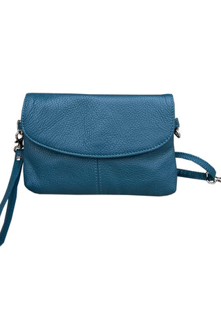 Leather Convertible Crossbody Clutch