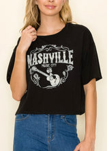 Load image into Gallery viewer, Nashville Cropped Graphic Tee
