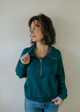 Load image into Gallery viewer, On the Go 1/4 Zip | Deep Green
