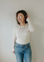 Load image into Gallery viewer, Mineral Wash Waffle Knit Long Sleeve Top | Alpaca
