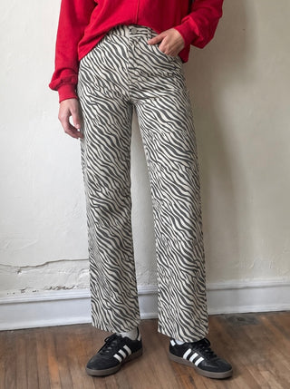 Safari Stroll Zebra Denim