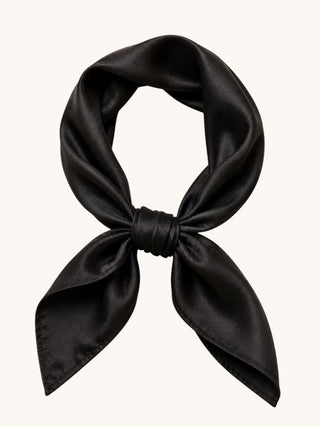 Heirloom Mulberry Silk Scarf | Black 
