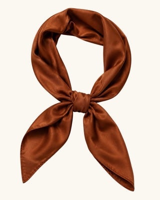 Heirloom Mulberry Silk Scarf | Copper 