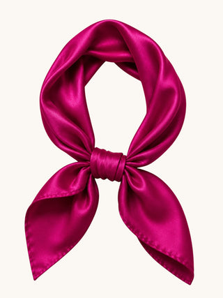 Heirloom Mulberry Silk Scarf | Fuchsia 