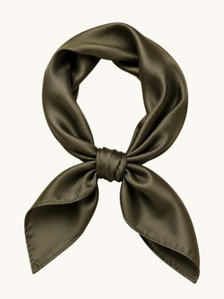 Heirloom Mulberry Silk Scarf | Olive 