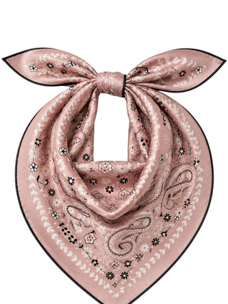Heritage Paisley Mulberry Silk Scarf | Pink