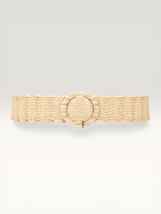 Woven Raffia Belt