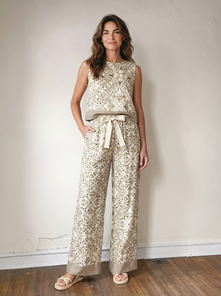 Sienna Tile Wide Leg Pant