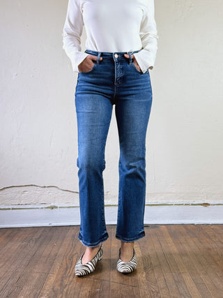 Risen Tummy Control Crop Bootcut Jeans