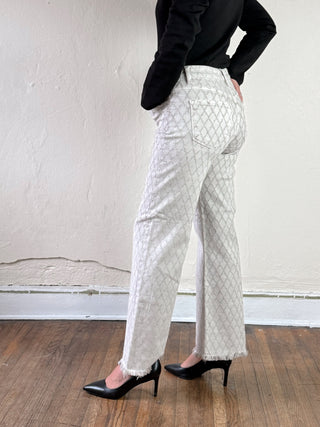 Risen Tummy Control High Rise Ankle Straight Pants | Almond