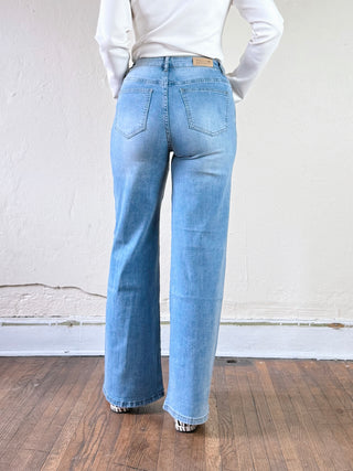 Molly Light Wash Straight Leg Jean