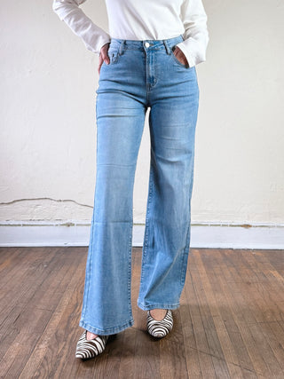 Molly Light Wash Straight Leg Jean