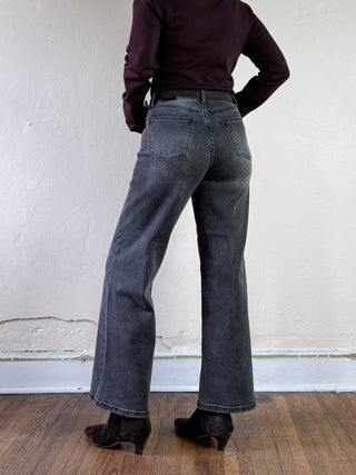 JUST BLACK DENIM JBD Ash Vintage Straight Leg Jeans, light wash denim with classic straight fit, shown on a model.