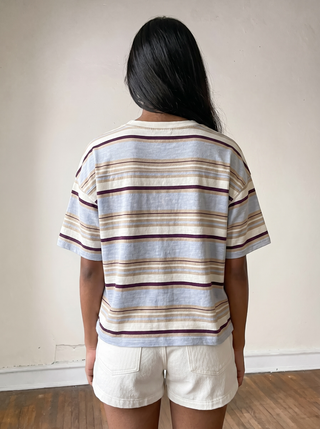 Desert Sky Striped Cropped Tee