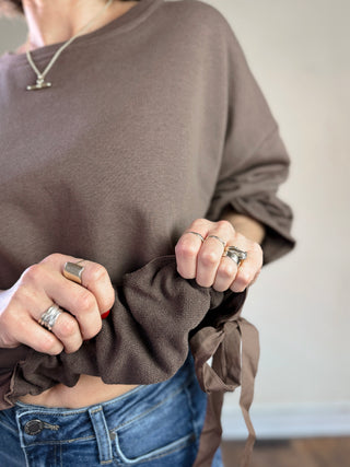 Tie Hem Knit Top