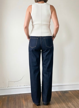 Clean Line Wide Leg Jeans