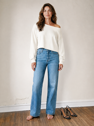 Stroll Cropped Pullover | Whip Cream