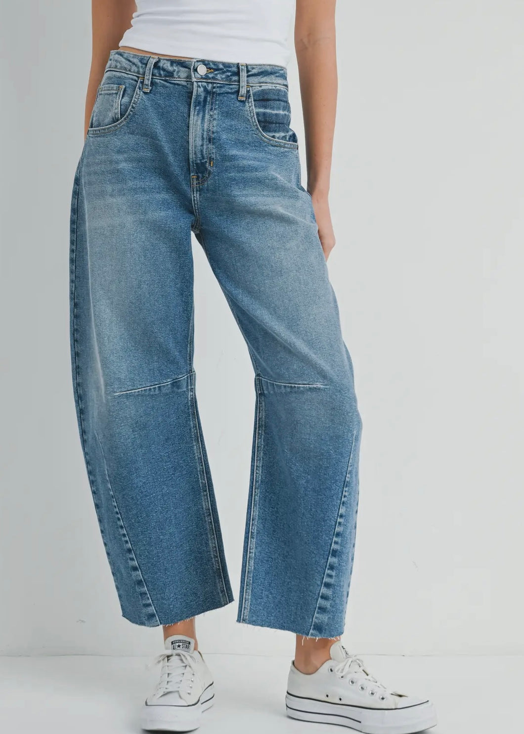 Just Black Barrel Jean