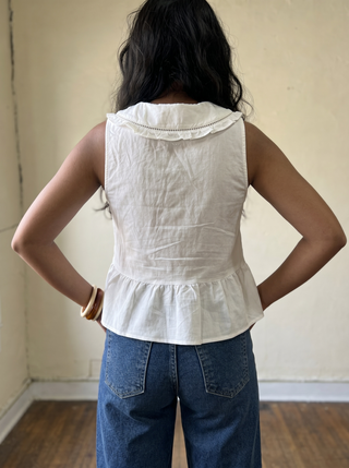 Willow Grove Embroidered Blouse | White