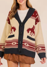 Load image into Gallery viewer, Sierra Jacquard Shawl Collar Cardigan

