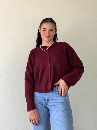 The Wear Everywhere Cardigan | Burgundy