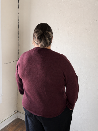 Extended The Wear Everywhere Cardigan | Burgundy