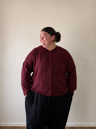 Extended The Wear Everywhere Cardigan | Burgundy