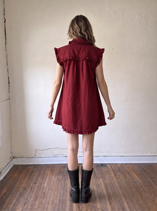 Willow Ruffle Hem Shirt Dress