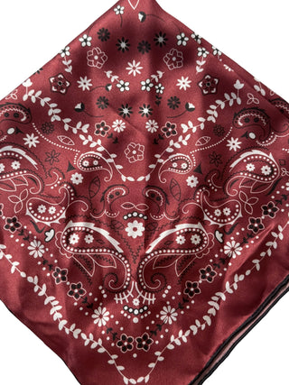 Heritage Paisley Mulberry Silk Scarf | Rust