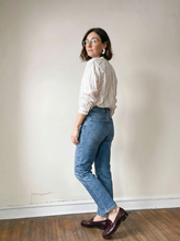 Load image into Gallery viewer, Floral Stripe Cotton Blouse

