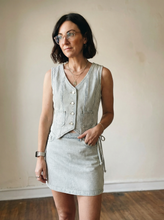 Load image into Gallery viewer, Engineer Stripe Denim Skort
