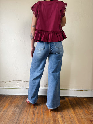 JBD Everyday Ease Palazzo Wide Leg Jean