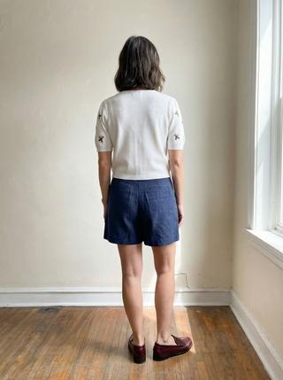 Tailored Woven Shorts | Navy