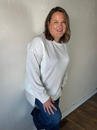 The Easygoing Color Block Oversized Top