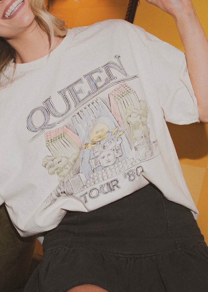 Queen 1980 Tour Graphic Tee