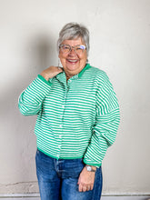 Load image into Gallery viewer, Millie Jane Cardigan | Green Stripe
