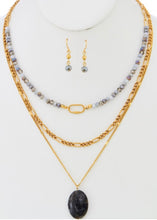Load image into Gallery viewer, Layered Semi Precious Stone Necklace
