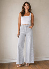 Load image into Gallery viewer, Just Black Denim Harbor Stripe Wide Leg Jeans
