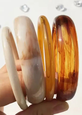 Marbles Resin Bangle Set