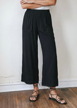 Midnight Ease Lace Trim Pant