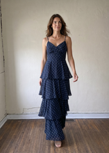Load image into Gallery viewer, Midnight in Paris Polka Dot Maxi Dress
