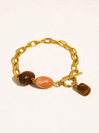 Mixed Stone Chain Bracelet