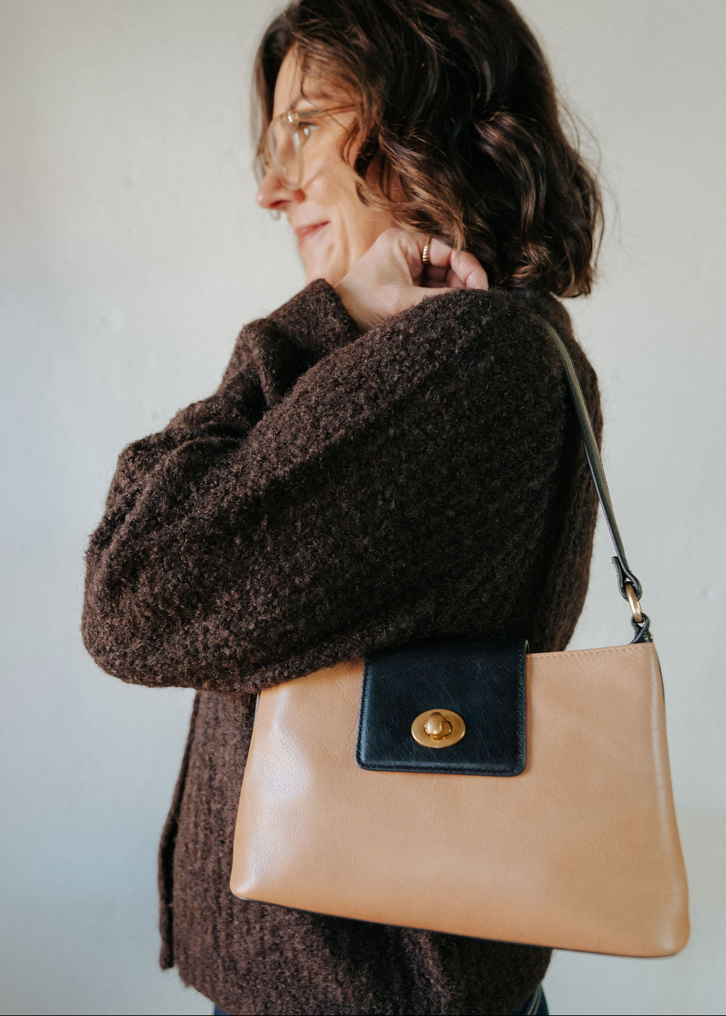 Tatiana Flap Crossbody | Caramel