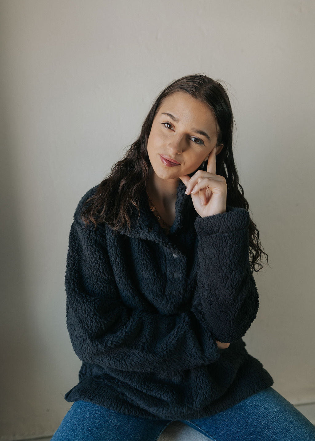 Cloud Sherpa Pullover | Black – Modish