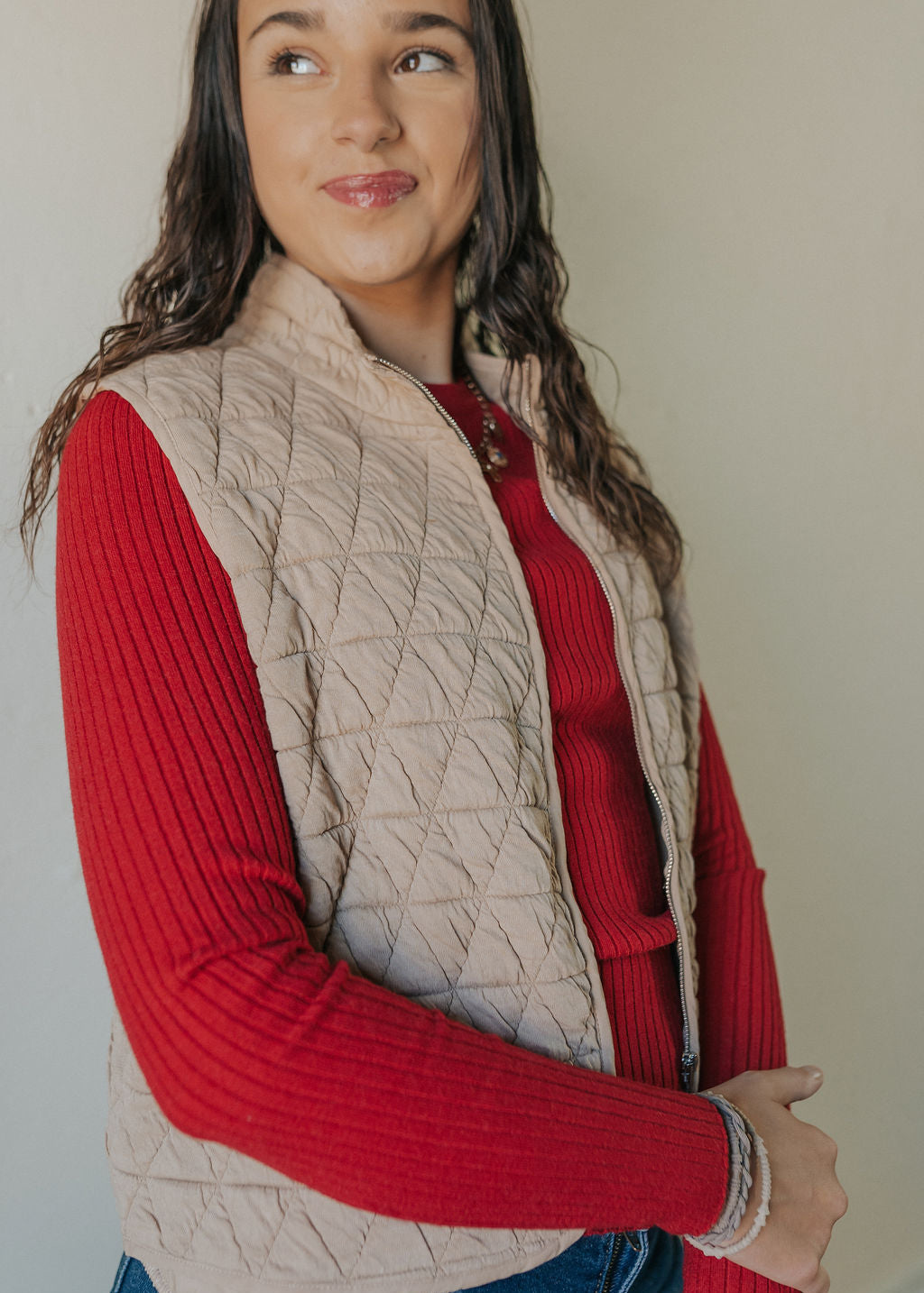 Camilla Vest | Taupe