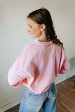 Load image into Gallery viewer, Extended Super Soft Fleece 1/4 Zip Sweatshirt | Pink
