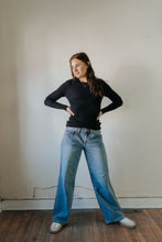 Load image into Gallery viewer, Arlo Ribbed Long Sleeve | Black
