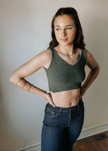 Load image into Gallery viewer, Just Black Denim Dark Denim Cropped Flare Jean
