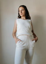 Load image into Gallery viewer, Solid Ivory Luxury Soft V-Neck Tank Top
