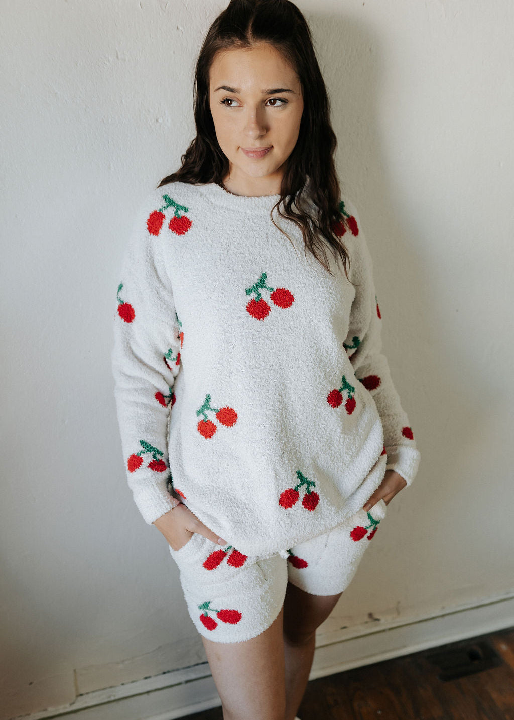 Cherry Pattern Luxury Soft Sweater